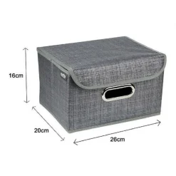 BOX SCATOLA SALVASPAZIO PORTATUTTO CONTENITORE ORGANIZER 26 X 20 X 16 CM 69692