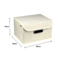 BOX SCATOLA SALVASPAZIO PORTATUTTO CONTENITORE ORGANIZER 26 X 20 X 16 CM 69692