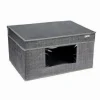 BOX SCATOLA SALVASPAZIO PORTATUTTO CONTENITORE ORGANIZER 50X30X20CM 69700