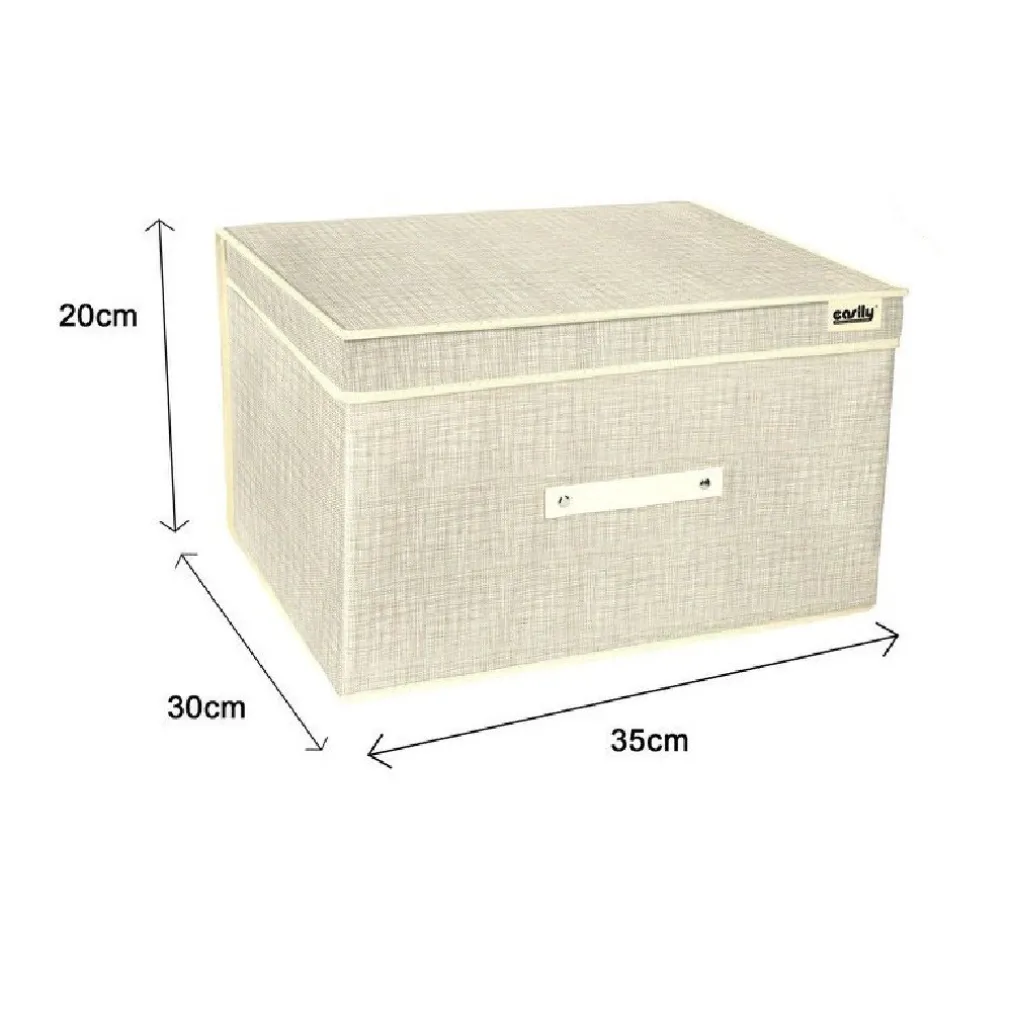 BOX SCATOLA SALVASPAZIO PORTATUTTO CONTENITORE ORGANIZER 20 X 30 X 35 CM 69693