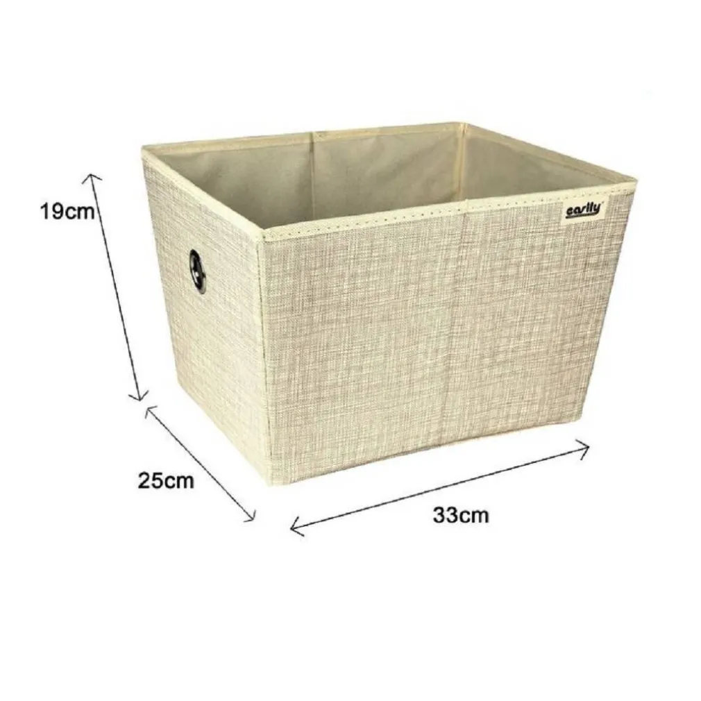 BOX SCATOLA SALVASPAZIO PORTATUTTO CONTENITORE ARMADI ORGANIZER 25X33X19CM 69725