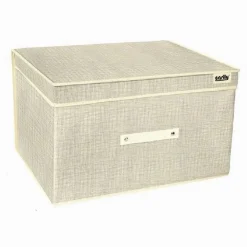 BOX SCATOLA SALVASPAZIO PORTATUTTO CONTENITORE ORGANIZER 50 X 40 X 30 CM 69695