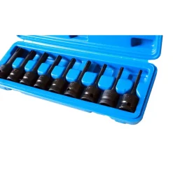 BUSSOLE RIBE AD IMPATTO ATTACCO 1/2" SET 9 PZ MISURE DA M5 A M14