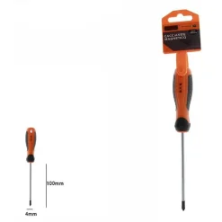 CACCIAVITE GIRAVITE MAGNETICO PUNTA CROCE 4X100 MM IMPUGNATURA ERGONOMICA 07439