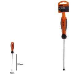 CACCIAVITE GIRAVITE MAGNETICO PUNTA TAGLIO 5X150 MM IMPUGNATURA ERGONOMICA 07430