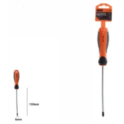 CACCIAVITE GIRAVITE MAGNETICO PUNTA A CROCE 6X150MM IMPUGNATURA ERGONOMICA 07444