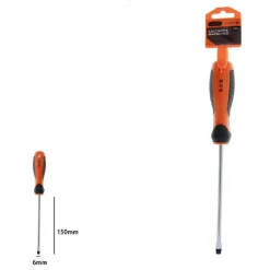 CACCIAVITE GIRAVITE MAGNETICO PUNTA TAGLIO 6X150 MM IMPUGNATURA ERGONOMICA 07431