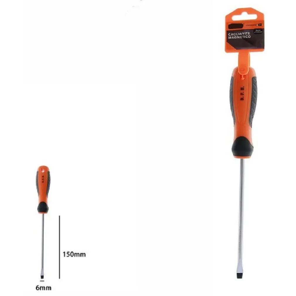 CACCIAVITE GIRAVITE MAGNETICO PUNTA TAGLIO 6X150 MM IMPUGNATURA ERGONOMICA 07431