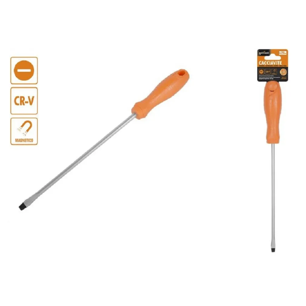 CACCIAVITE GIRAVITE 6X250 MM CON PUNTA MAGNETICA A TAGLIO IN ACCIAIO CR-V 97507