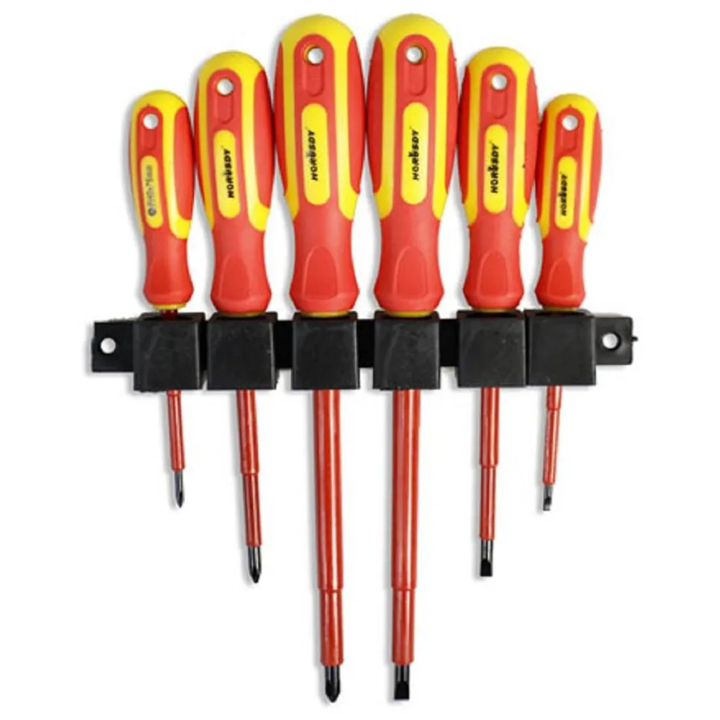 CACCIAVITI ELETTRICISTA 6 PZ ISOLATI STELLA TAGLIO GIRAVITI ELETTRICISTA 82924