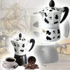 CAFFETTIERA MOKA CAFFÈ 2 TAZZE ALLUMINIO MUCCA IN ALLUMINIO MUKKA CAFFE ESPRESSO