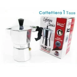 CAFFETTIERA MOKA MACCHINETTA CAFFÈ ESPRESSO NAPOLETANO MISURA 1 TAZZA