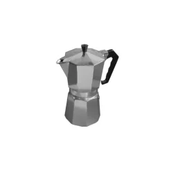 CAFFETTIERA MOKA NAPOLETANA CAFFÈ 6 TAZZE ALLUMINIO GRIGIO GUARNIZIONE SILICONE