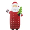 CALENDARIO AVVENTO FIGURA DI BABBO NATALE 90CM IN FELTRO DECORAZIONI NATALIZIE