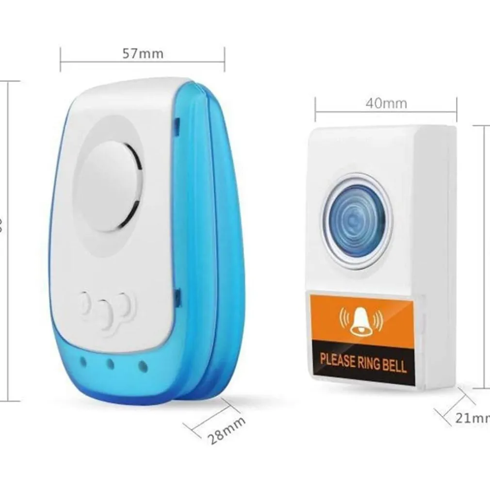 CAMPANELLO WIRELESS SENZA FILI 38 SUONERIE REGOLABILI DISTANZA OPERATIVA 150MT