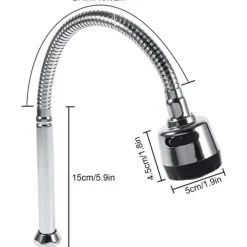 CANNA DI RICAMBIO FLESSIBILE PER RUBINETTO CON DOPPIA FUNZIONE DOCCETTA LAVELLO