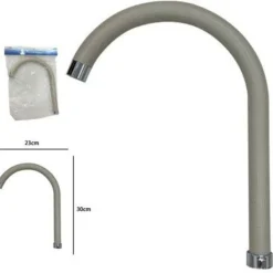 CANNA DI RICAMBIO MISCELATORE RUBINETTO CUCINA LAVELLO ALTA TONDA CURVA AVENA