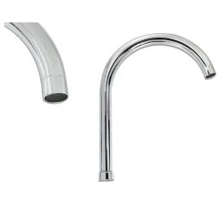 CANNA DI RICAMBIO MISCELATORE RUBINETTO CUCINA LAVELLO CANNA ALTA CROMATO 30CM