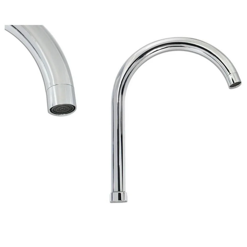 CANNA DI RICAMBIO MISCELATORE RUBINETTO CUCINA LAVELLO CANNA ALTA CROMATO 30CM