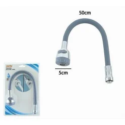 CANNA RICAMBIO MISCELATORE ROMPIGETTO RUBINETTO CUCINA FLESSIBILE GRIGIO 87510