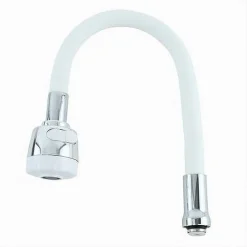 CANNA RICAMBIO MISCELATORE ROMPIGETTO RUBINETTO CUCINA FLESSIBILE BIANCO 87508
