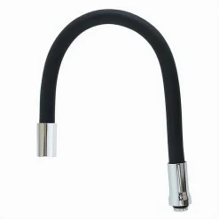 CANNA RICAMBIO TUBO FLESSIBILE PER RUBINETTO LAVELLO DA CUCINA NERO 50 CM 87506