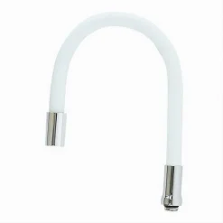 CANNA RICAMBIO TUBO FLESSIBILE PER RUBINETTO LAVELLO DA CUCINA BIANCO 50CM 87505