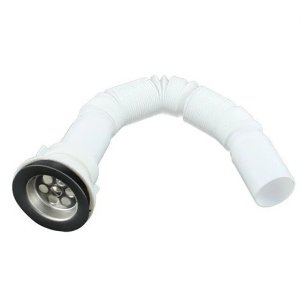 CANOTTO TUBO DI SCARICO ESTENSIBILE LAVABO LAVELLO CON PILETTA 1/2 40 MM 10069