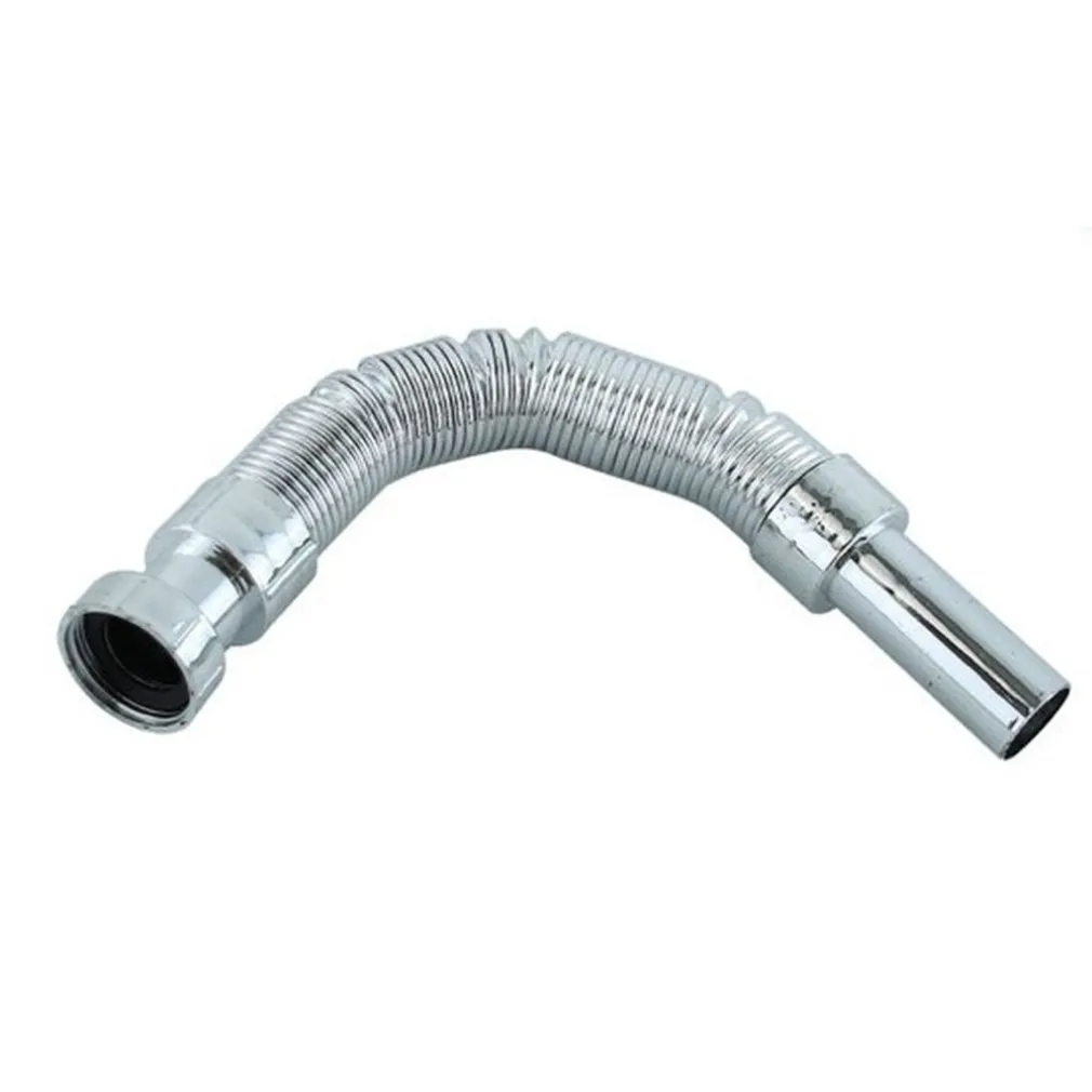 CANOTTO TUBO DI SCARICO FLESSIBILE ESTENSIBILE LAVABO LAVELLO 400-800MM 1/4 10071