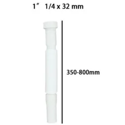 CANOTTO TUBO SCARICO FLESSIBILE ESTENSIBILE CON TESTA PLASTICA 1" 1/4X32MM 59952