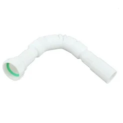 CANOTTO TUBO SCARICO FLESSIBILE ESTENSIBILE CON TESTA PLASTICA 1" 1/2 40MM 59953