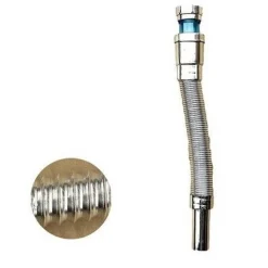 CANOTTO TUBO SCARICO FLESSIBILE ESTENSIBILE LAVABO LAVELLO 400-800MM 1/2 10073