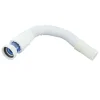 CANOTTO TUBO SCARICO FLESSIBILE ESTENSIBILE LAVABO LAVELLO 1 1/2 40MM BIANCO 10710