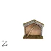 CAPANNA CON CORTECCIA MUSCHIO SCALA 21X19X10CM PRESEPE DECORAZIONE ADDOBBO NATALE
