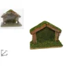 CAPANNA VUOTA 17X13X7.5 CM MUSCHIO PRESEPE ADDOBBO DECORAZIONE NATALE NATALIZIO