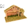 CAPANNA VUOTA 40X17.5X23 CM MUSCHIO SCALETTA PRESEPE ADDOBBO DECORAZIONE NATALE