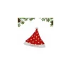 CAPPELLINO CAPPELLO DI BABBO NATALE PER BAMBINI CON STELLINE ADDOBBI NATALIZI