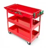 CARRELLO PER ATTREZZI DA OFFICINA PORTAUTENSILI 3 RIPIANI CON 4 RUOTE 89824