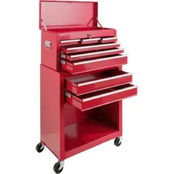 CARRELLO PORTA ATTREZZI CASSETTIERA PORTAUTENSILI CASSETTI DA OFFICINA BAULETTO