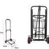 CARRELLO PORTAPACCHI ALLUMINIO PIEGHEVOLE RICHIUDIBILE PORTATA MAX 50 KG 2 RUOTE