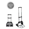 CARRELLO PORTAPACCHI ALLUMINIO PIEGHEVOLE RICHIUDIBILE PORTATA MAX 70 KG 2 RUOTE
