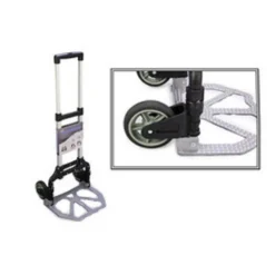 CARRELLO PORTAPACCHI ALLUMINIO PIEGHEVOLE RICHIUDIBILE PORTATA MAX 70 KG 2 RUOTE