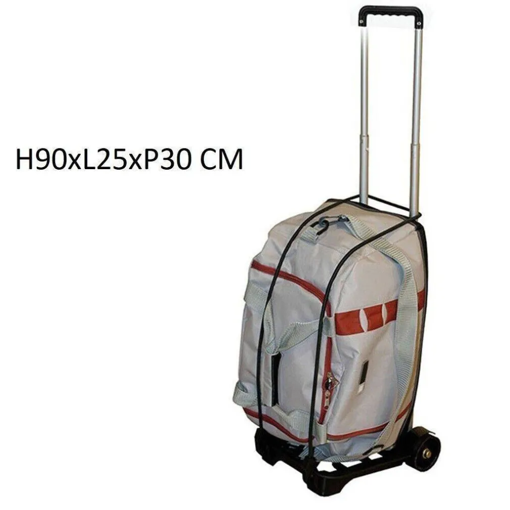 CARRELLO TROLLEY PORTA ZAINO BORSA DA SCUOLA VALIGIA VIAGGI BORSA IN ALLUMINIO