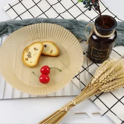 CARTA ROTONDA PERGAMENA PER ASSORBE OLIO FRITTURA FORNO FRIGGITRICE 16CM X 4,5CM