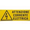 CARTELLO ATTENZIONE CORRENTE ELETTRICA SEGNALETICA SICUREZZA AVVERTIMENTO