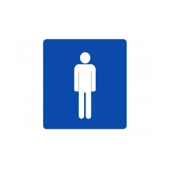 CARTELLO UOMO SEGNALETICA WC TOILETTE BAGNO TARGA ADESIVA PLASTIFICATO