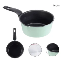 CASSERUOLA CONICA CON MANICO ACCESSORI PER CUCINARE PENTOLA ANTIADERENTE CM14