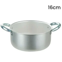 CASSERUOLA PENTOLA IN ALLUMINIO CON 2 MANIGLIE METALLO Ø16-18 CM UTENSILE PER CUCINA