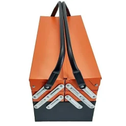 CASSETTA ATTREZZI COMPLETA DI 85 UTENSILI A 5 SCOMPARTI CHIAVI CRICCHETTI PINZE