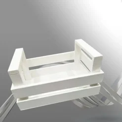 CASSETTA CASSETTINA PORTA OGGETTI LEGNO RETTANGOLARE DECORAZIONE 11x13x20 CM